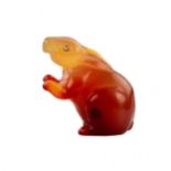 I.A. Sumin. Agate, carved miniature Hare.