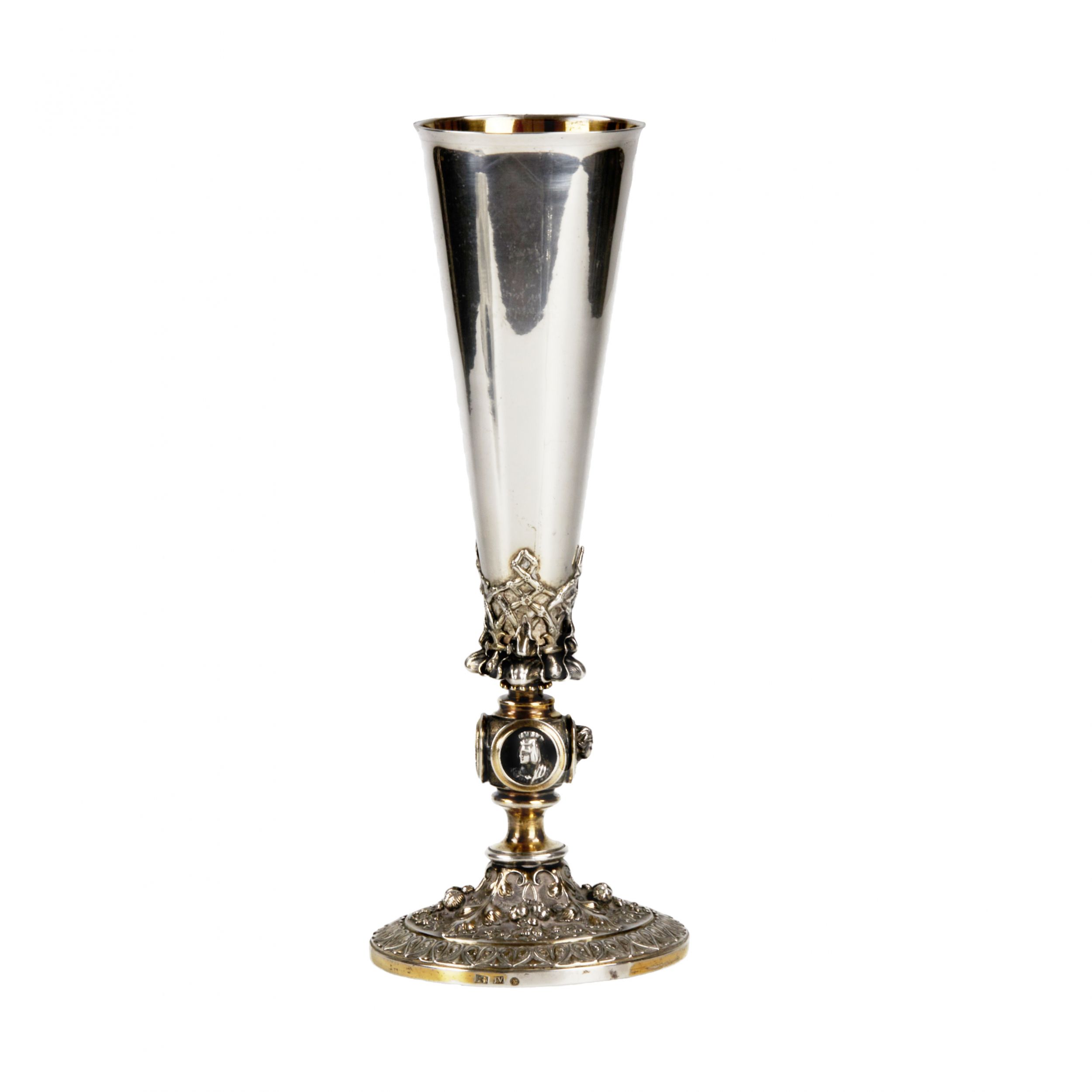 Gilded silver goblet. St. Petersburg, 84 samples, late 19th century. - Image 4 of 8