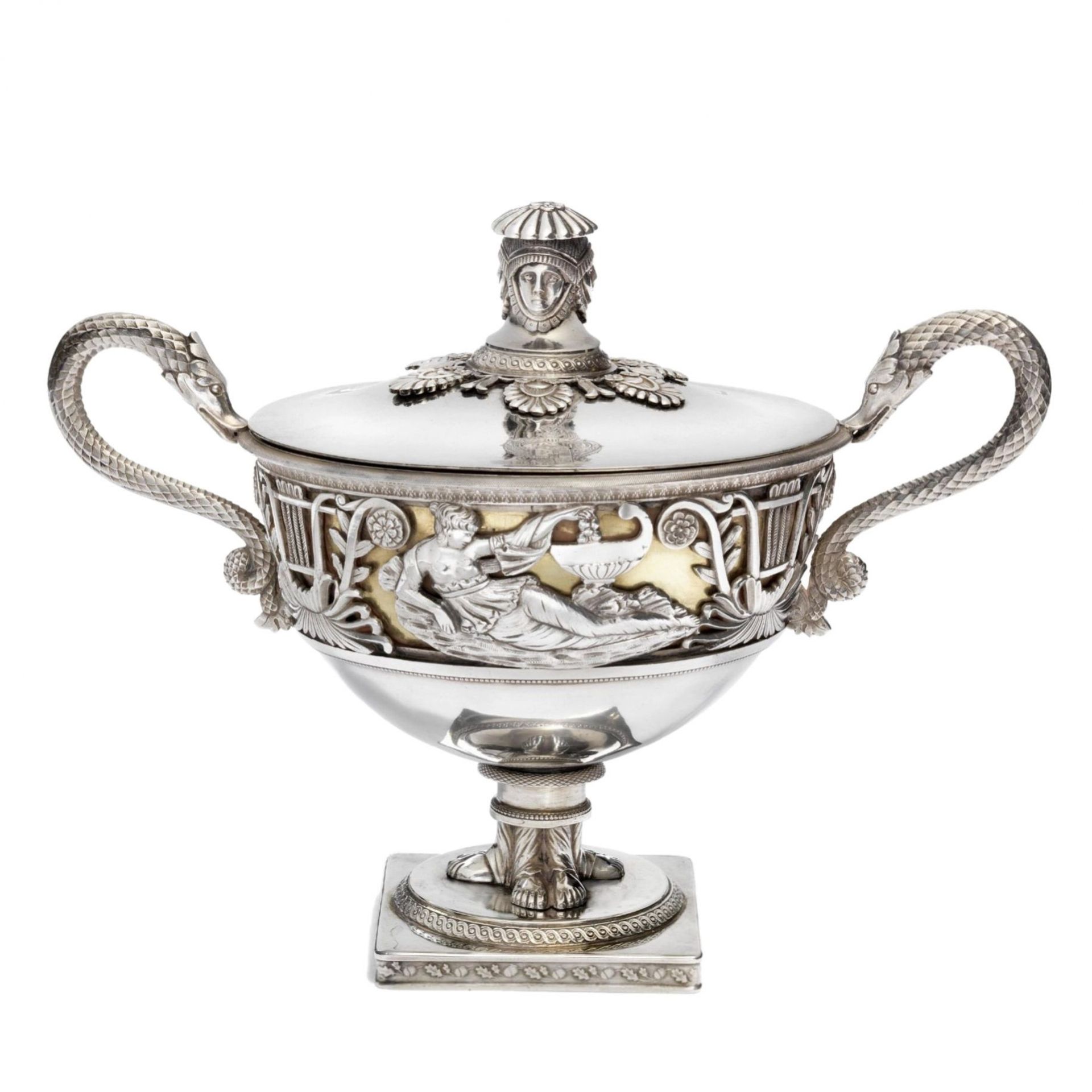 Silver bonbonniere. Russian Empire, St. Petersburg, workshop Axel Hedlund. Turn of the 1819th centur - Bild 2 aus 6