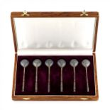 A set of 6 teaspoons from Grachevs Factory in original case.