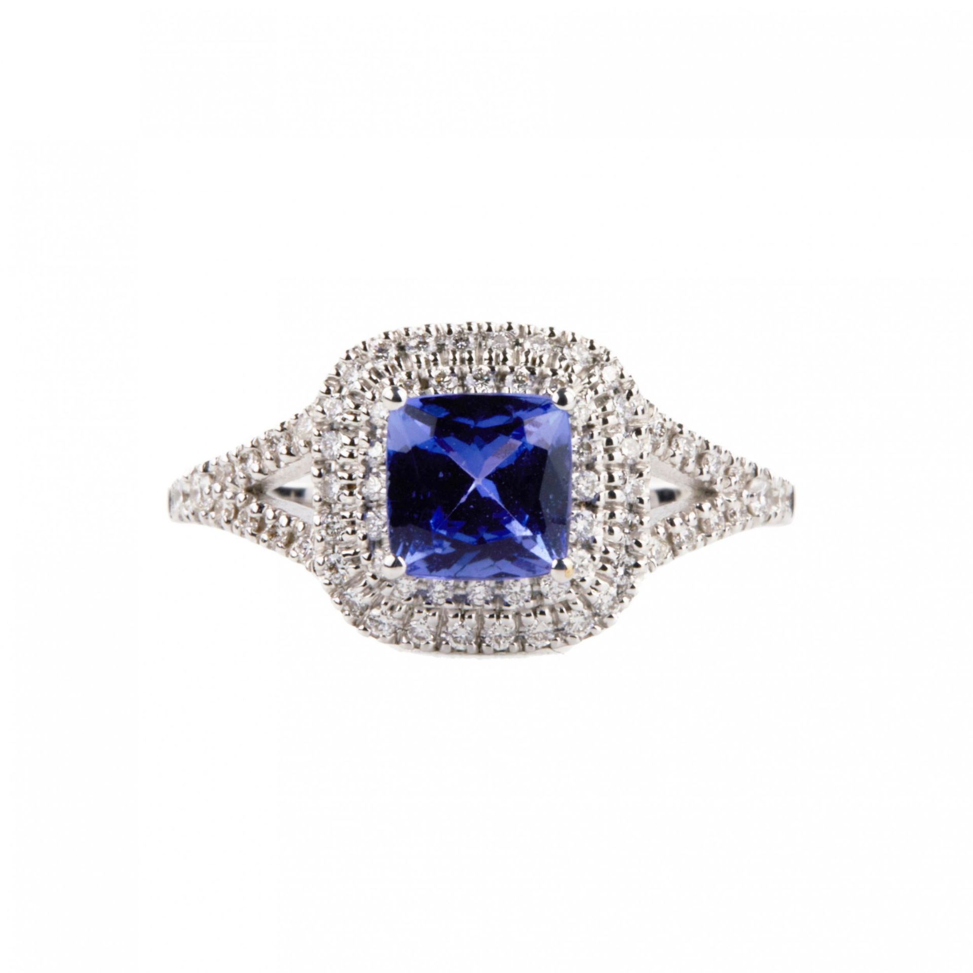 Moraglione gold ring with tanzanite and diamonds. - Bild 3 aus 8