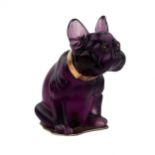 Imperial Glass Factory, French Bulldog miniature.