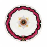 Plate of order service from Popov`s factory. 1840-50s