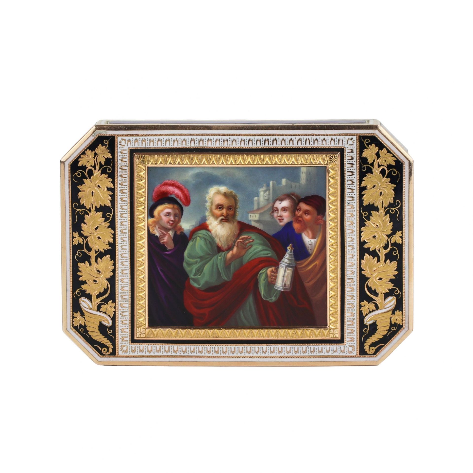 Snuffbox made of gold and enamel, Hanau, 1810 -1815 - Bild 6 aus 9