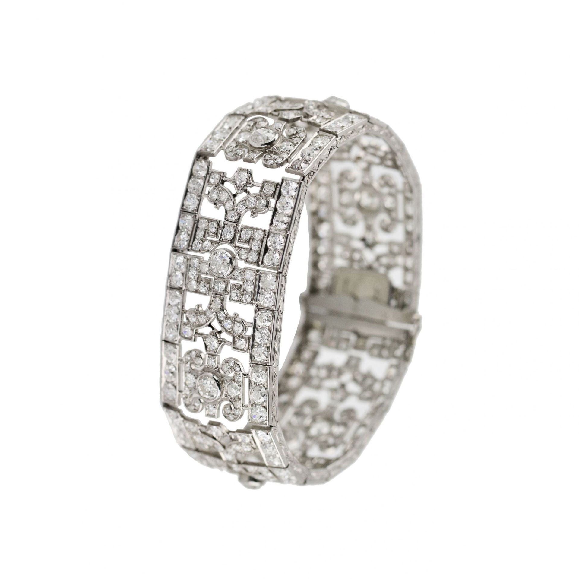 Platinum bracelet with diamonds, NARDI, Italy. In original case. - Image 3 of 9