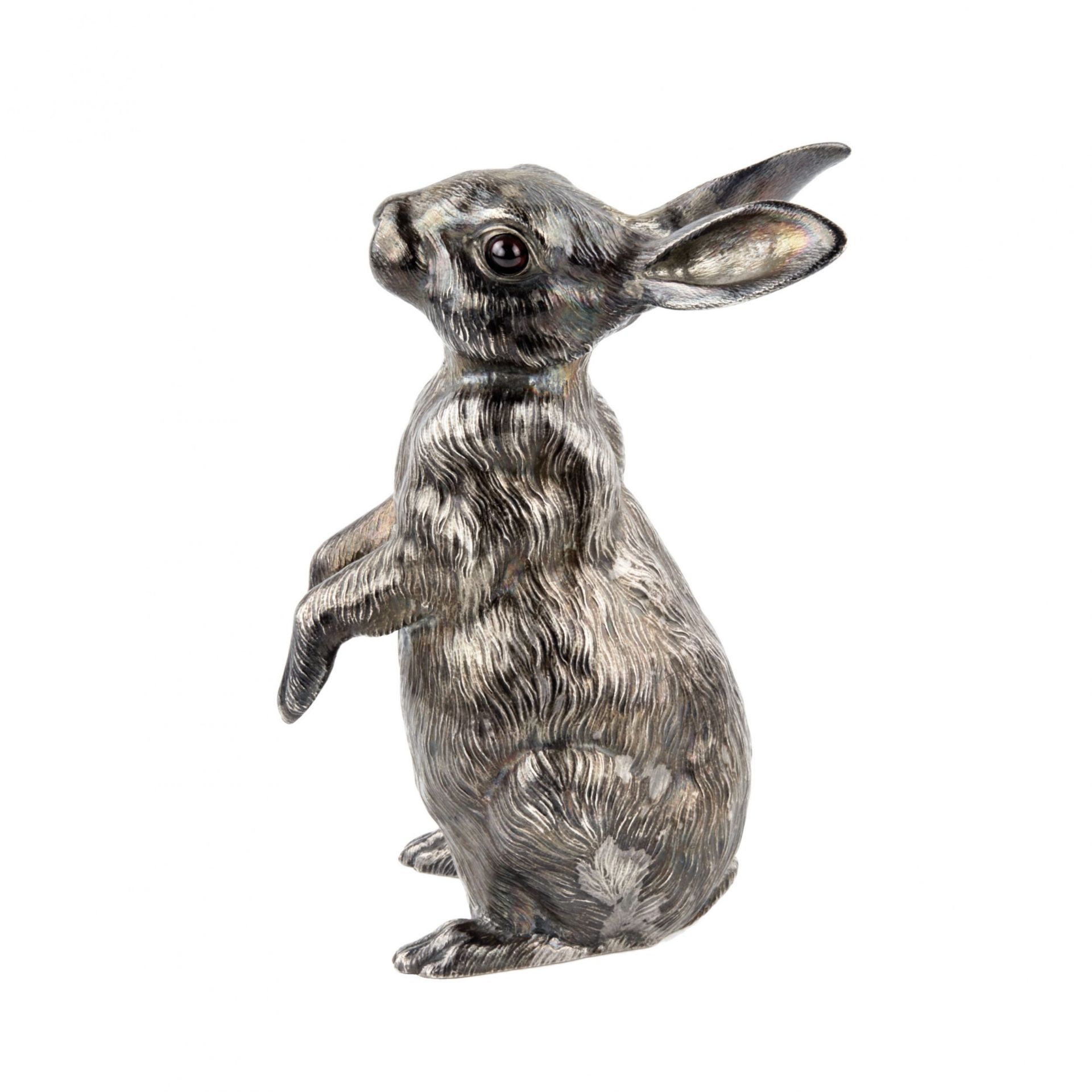 Silver figure, hare-bell 84 assay value. Faberge. Y. Rappoport. At the turn of 1900. - Bild 4 aus 8