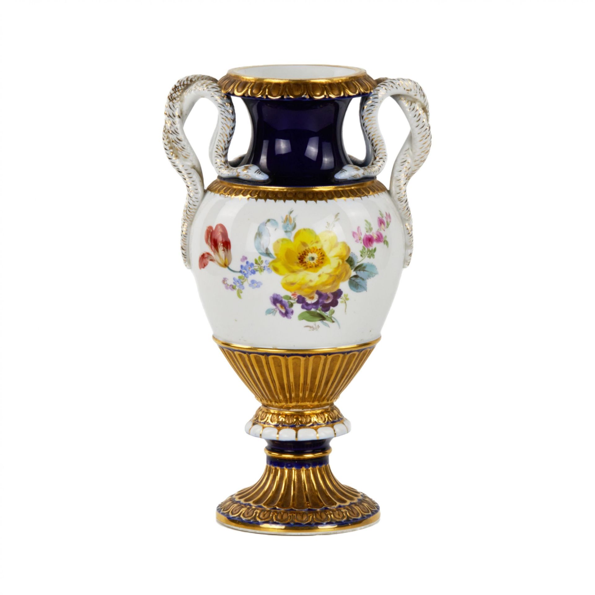 Meissen. Porcelain vase with snakes. - Bild 3 aus 6
