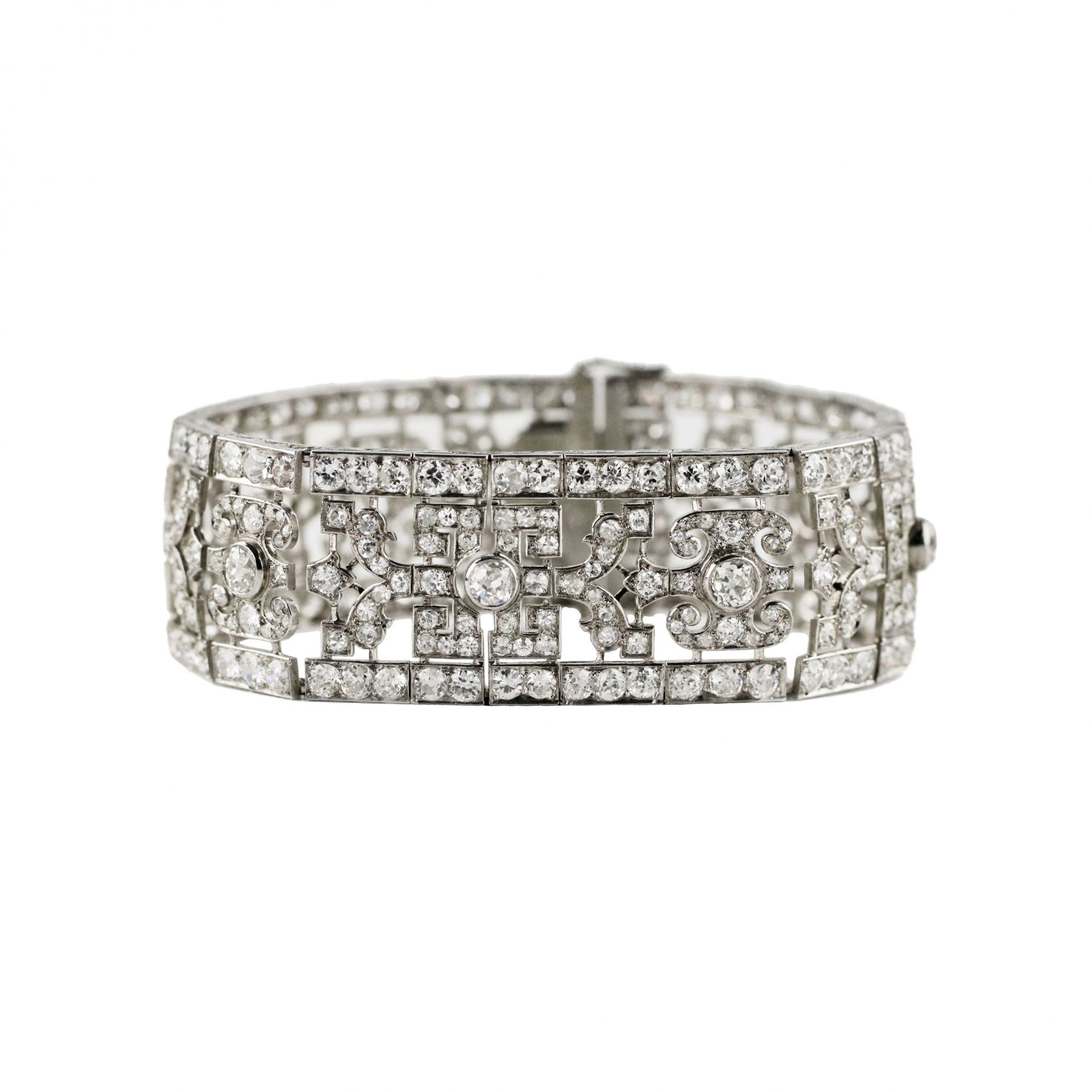 Platinum bracelet with diamonds, NARDI, Italy. In original case. - Image 4 of 9