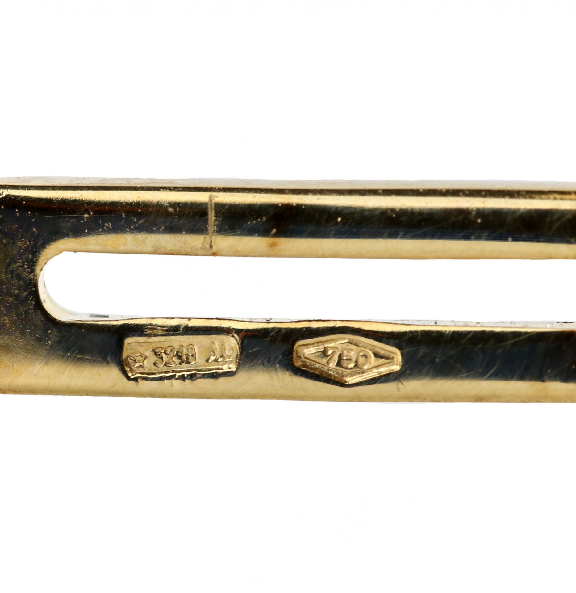 Gold cufflinks with enamel Italian work Crabs. - Image 2 of 6