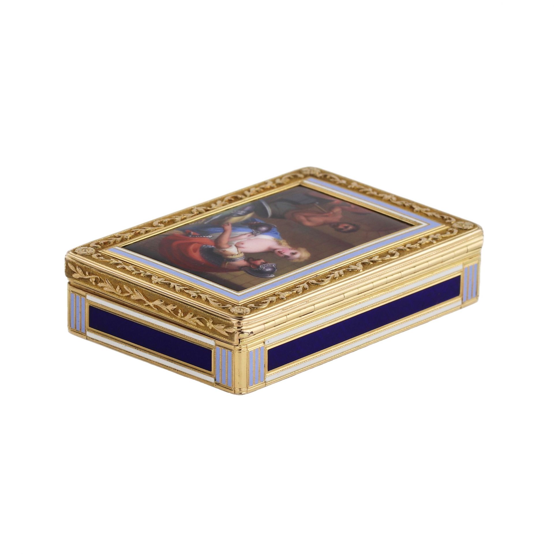 Snuffbox in gold and enamel, Augustin-André Egen, Paris, 1798-1809 - Bild 6 aus 9