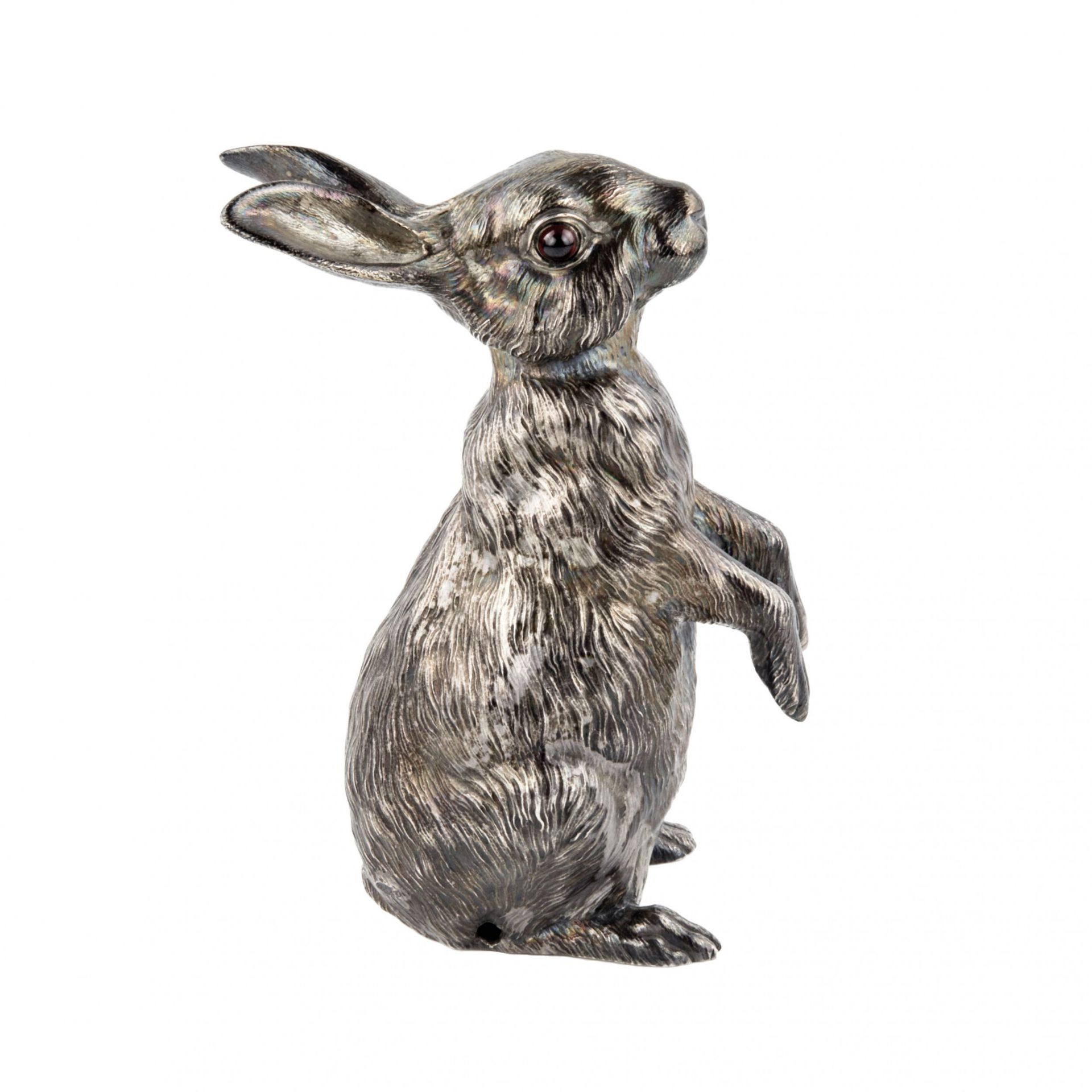 Silver figure, hare-bell 84 assay value. Faberge. Y. Rappoport. At the turn of 1900. - Bild 2 aus 8