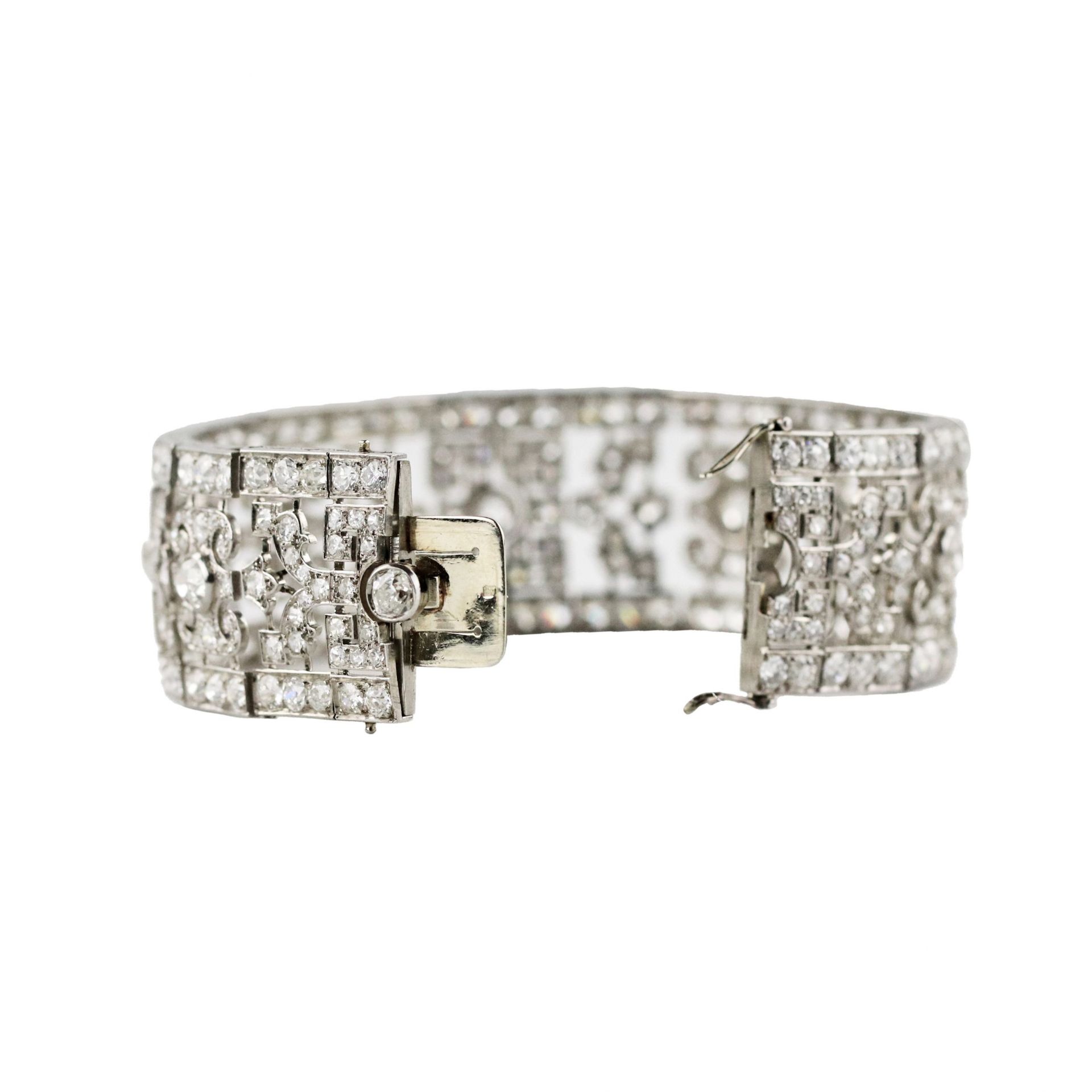 Platinum bracelet with diamonds, NARDI, Italy. In original case. - Image 5 of 9