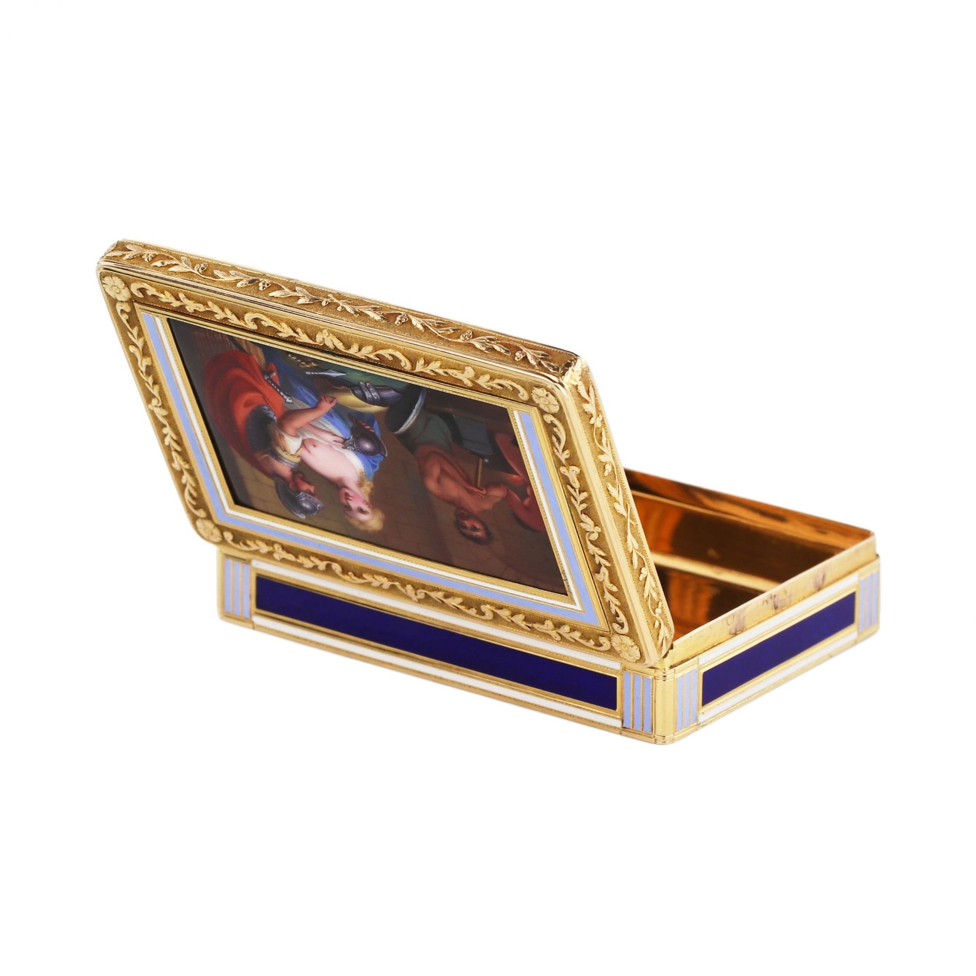 Snuffbox in gold and enamel, Augustin-André Egen, Paris, 1798-1809 - Bild 5 aus 9