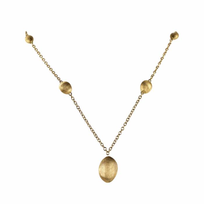 Marco Bisego. Original gold chain with pendant and diamonds. - Image 2 of 6