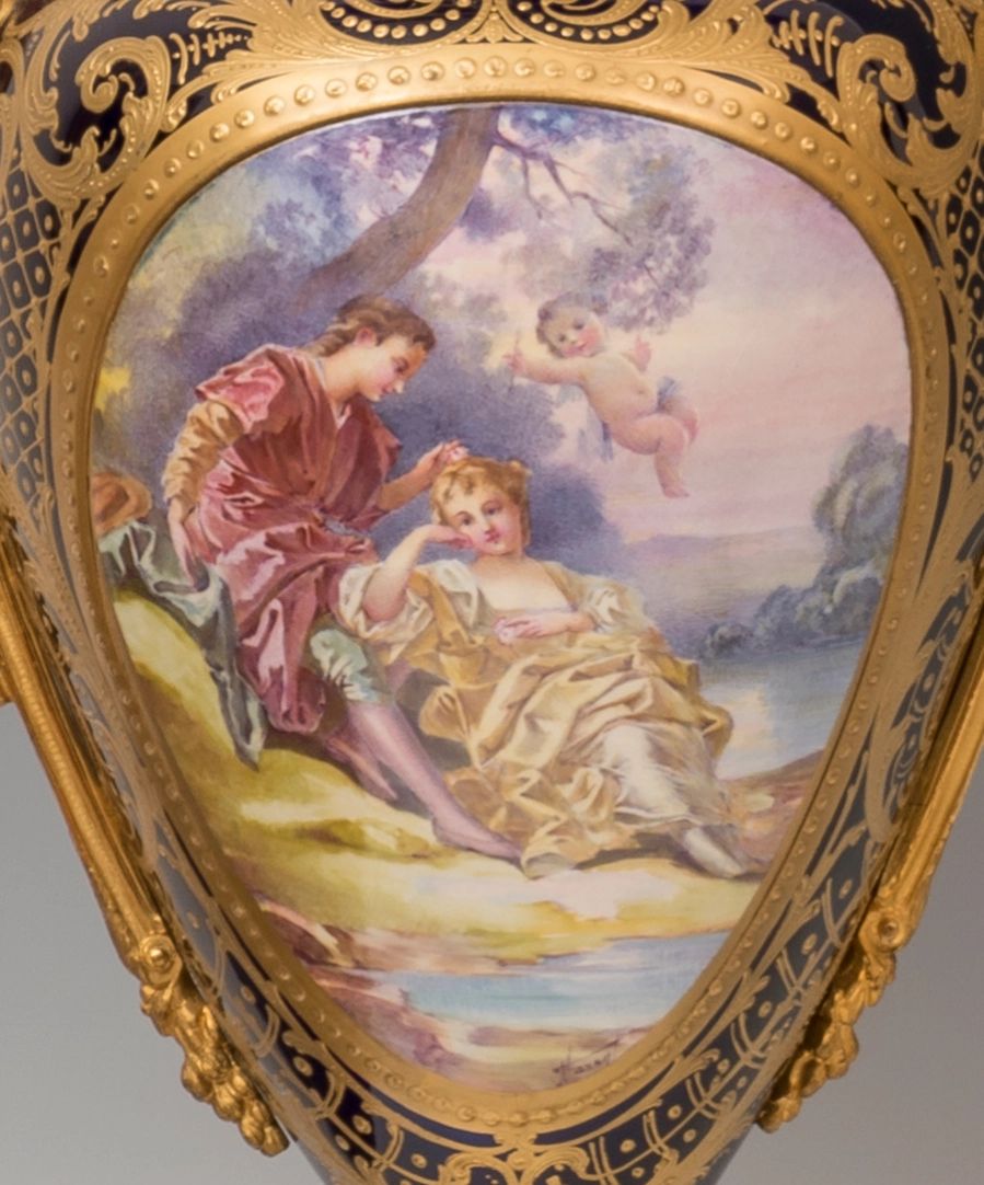 Sevres Porcelain set 19th century. - Image 6 of 8