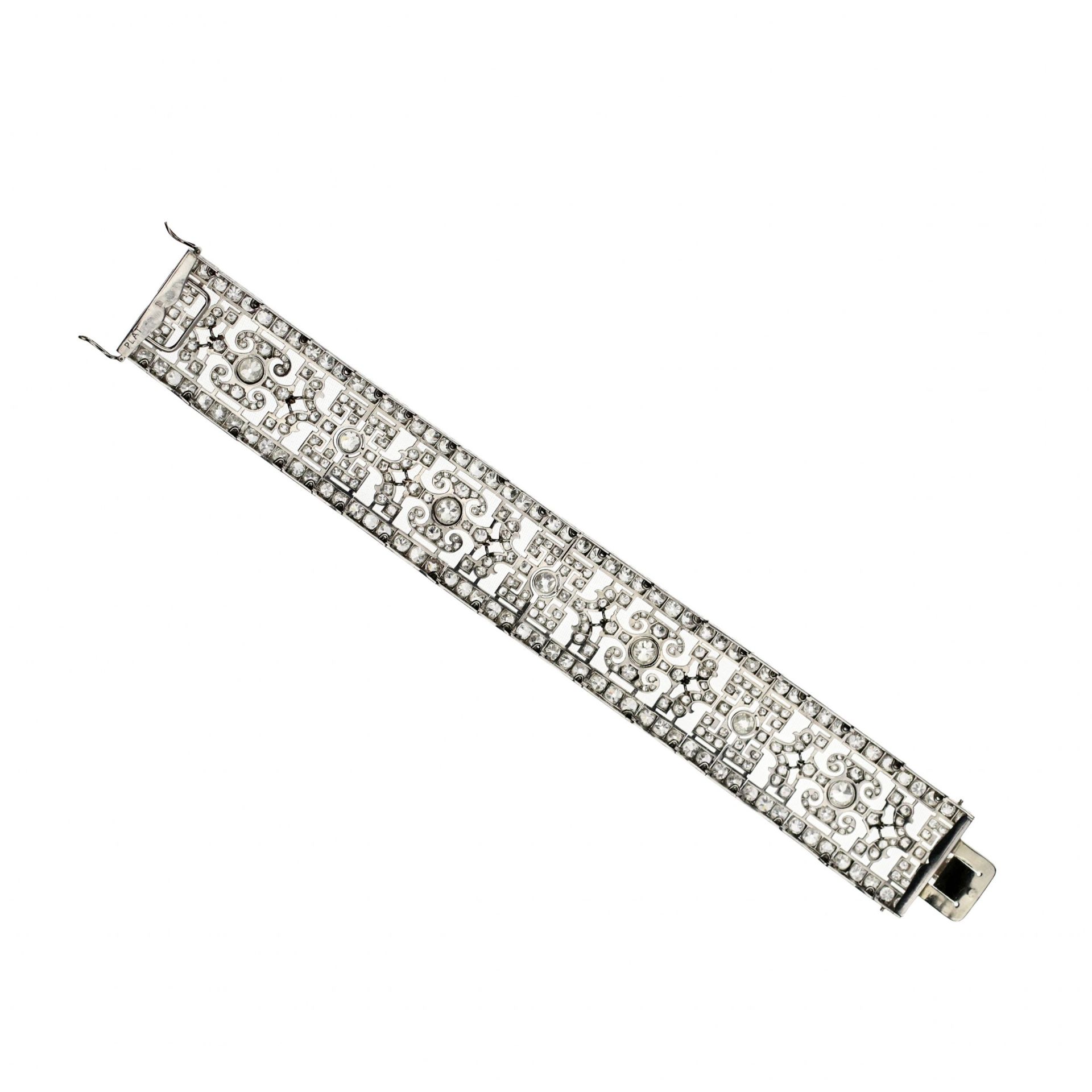Platinum bracelet with diamonds, NARDI, Italy. In original case. - Image 7 of 9