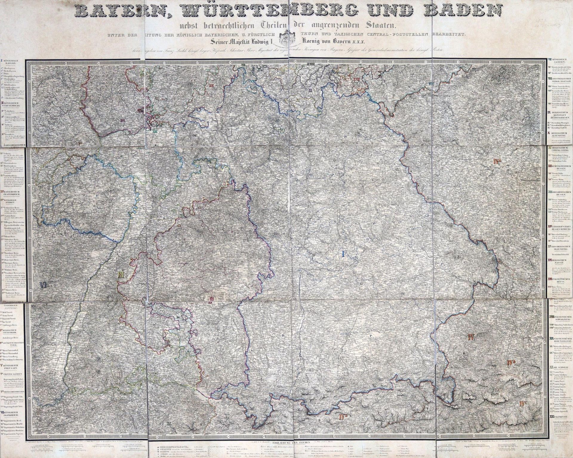Bayern, Württemberg und Baden