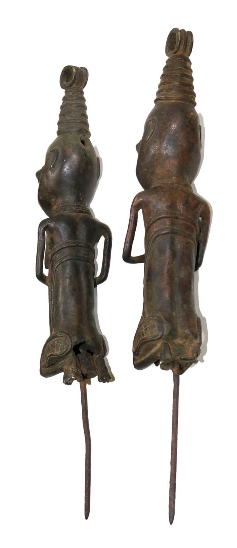 Benin Paar Ahnenfiguren - Image 2 of 2