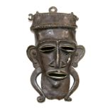 Bronzemaske Ashanti Ghana.