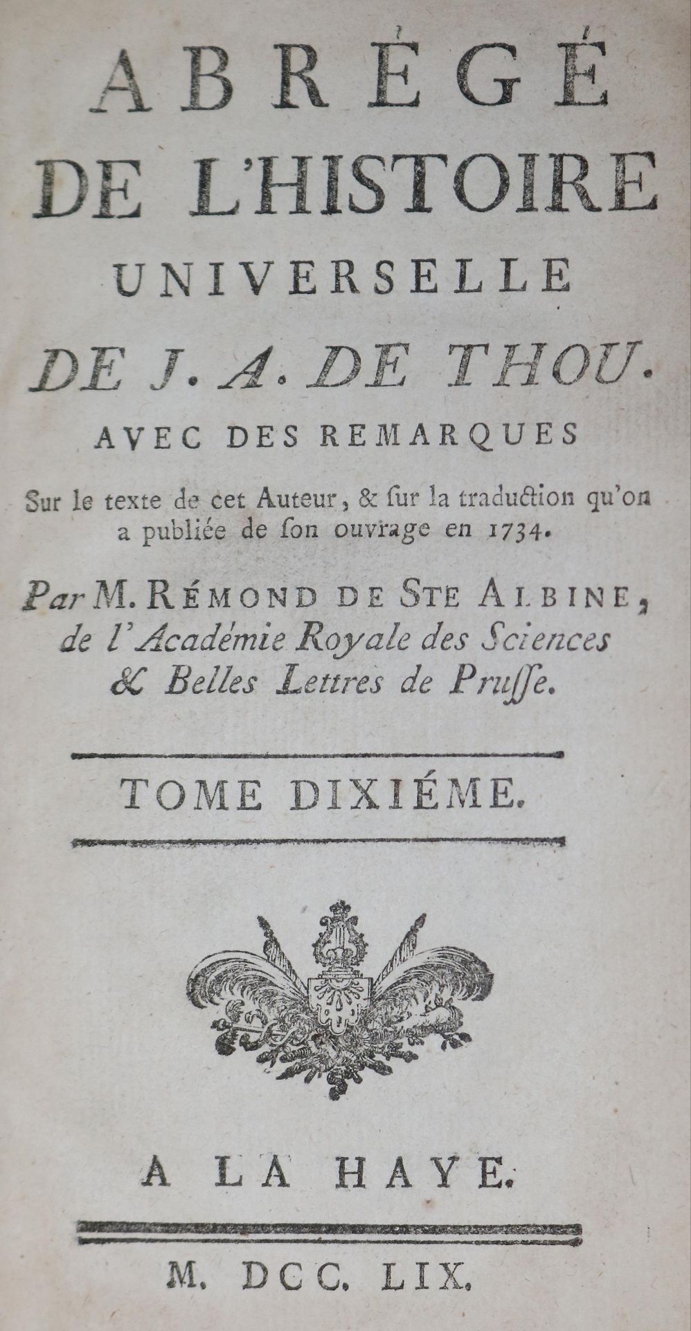 Thou,J.A.de.