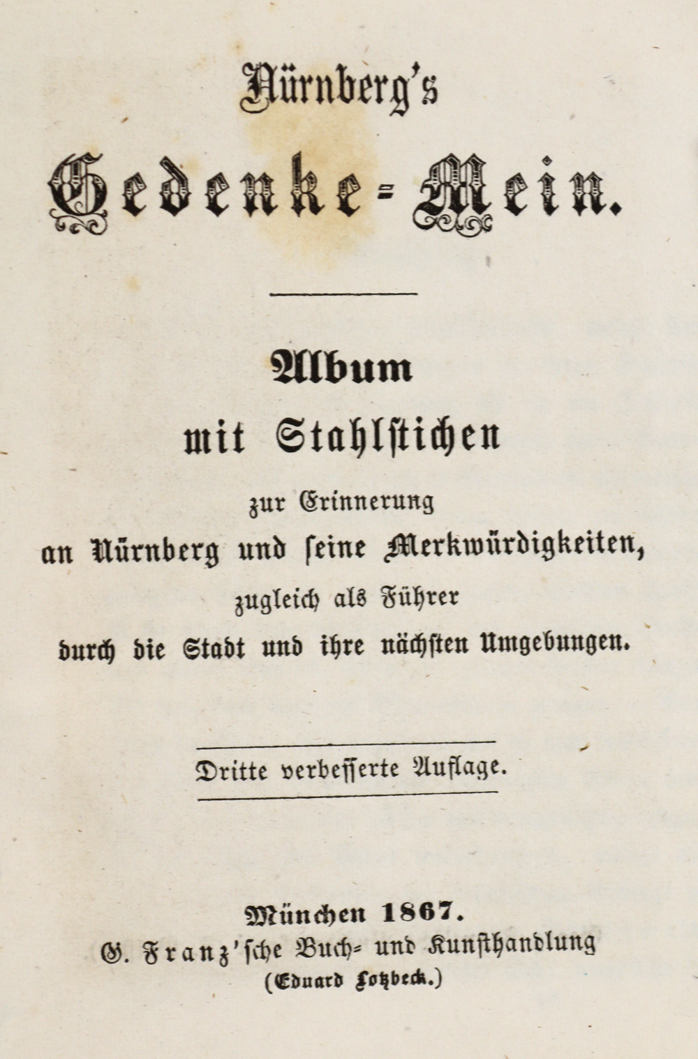Nürnberg's Gedenke-Mein. - Image 2 of 2