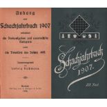 Bachmann, Ludwig. Anhang zum Schachjahrbuch 1907 enthaltend die Preisaufgaben und auserwählte