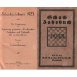 Bachmann, Ludwig. Schachjahrbuch 1923. 38. Fortsetzung der Sammlung geistreicher Schachpartien ...