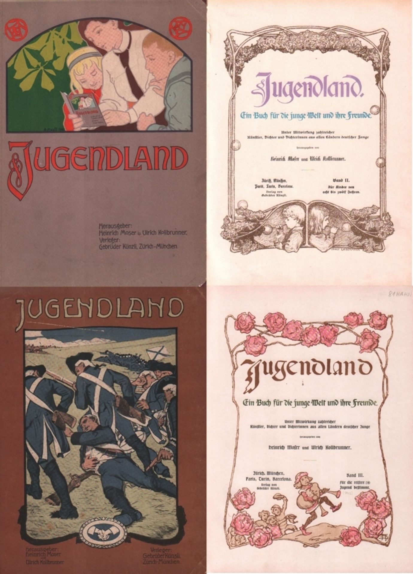 Kinderbuch. Moser, Heinrich & Ulrich Kollbrunner. (Hrsg.) Jugendland. Ein Buch für die junge Welt