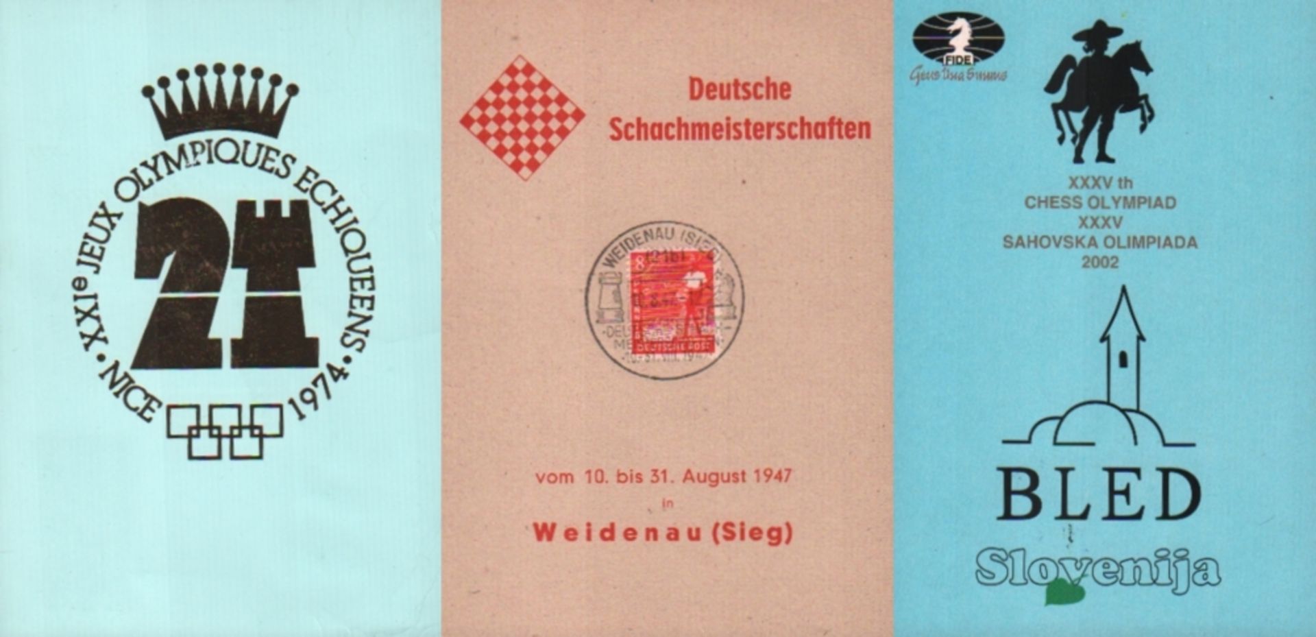 Postkarten. Olympiaden und Turniere. Konvolut von 7, meist postalisch nicht gelaufenen Postkarten