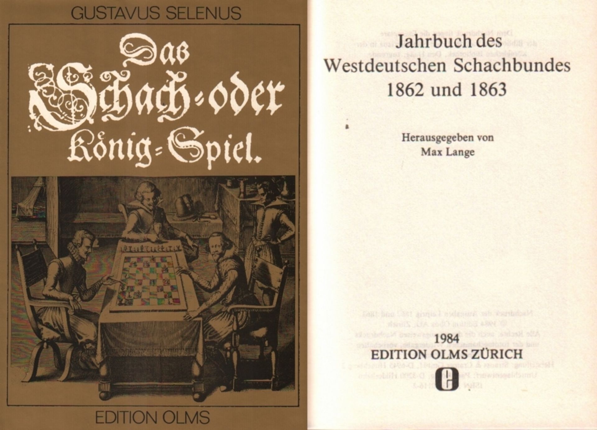 Selenus, G. (d. i. Herzog August II. von Braunschweig - Lüneburg) Das Schach- oder König - Spiel.