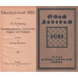 Bachmann, Ludwig. Schachjahrbuch 1921. 36. Fortsetzung der Sammlung geistreicher Schachpartien ...