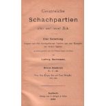 Bachmann, Ludwig. Geistreiche Schachpartien alter und neuer Zeit. Eine Sammlung ... 1. Bändchen. Nr.