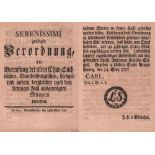 Braunschweig. Verordnung. Carl, Herzog zu Braunschweig u. Lüneburg.etc. Müntz - Edict "Verordnung,