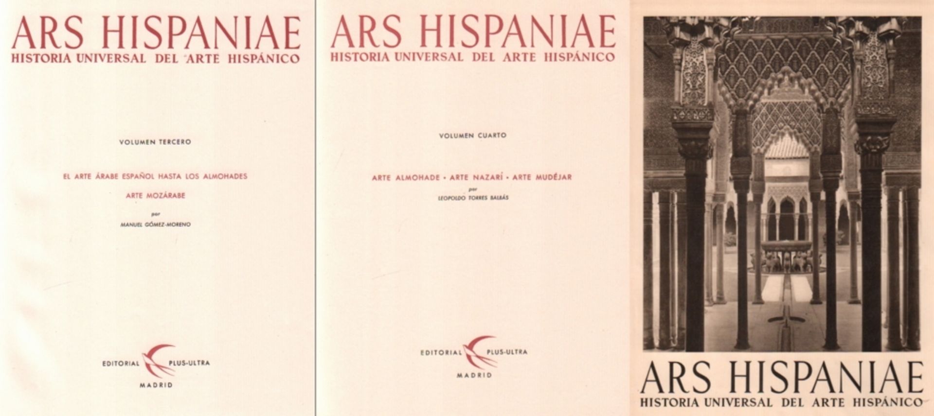 Islamistik. Ars Hispaniae. Historia Universal del Arte Hispanico. Madrid, Editorial Plus Ultra.