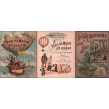 Kinderbuch. Saint Sylvestre, H. de. Le Tour du Monde en Ballon. Paris um 1890. 4°. Mit Titel und