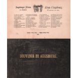 Augsburg. Souvenir de Augsbourg. Album mit 24 originalen Stahlstichen von Jul. Lange, verschiedene