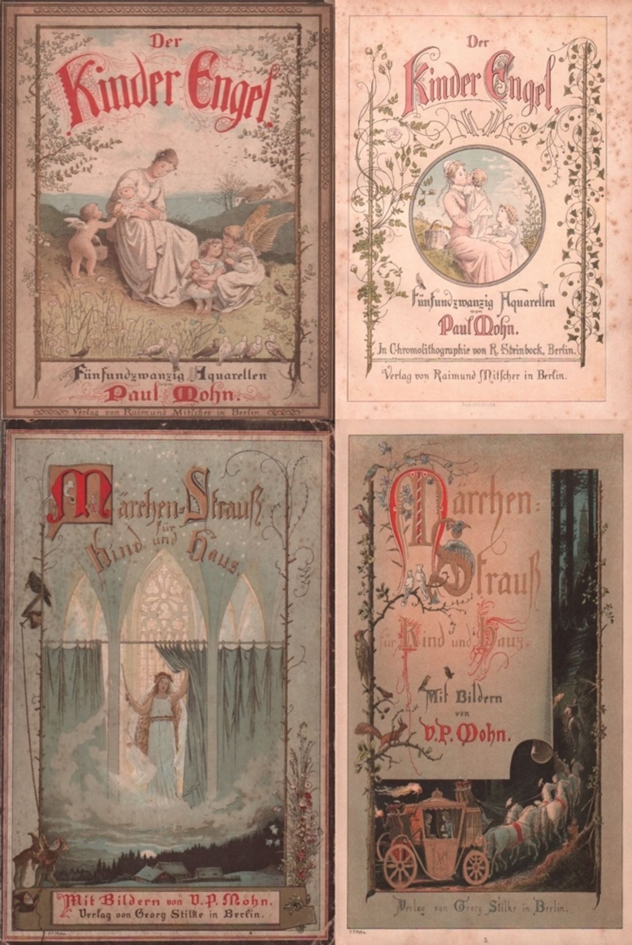 Kinderbuch. Mohn, V. Paul. Märchen - Strauß für Kind und Haus. Berlin, Stilke, um 1900. 4°. Mit