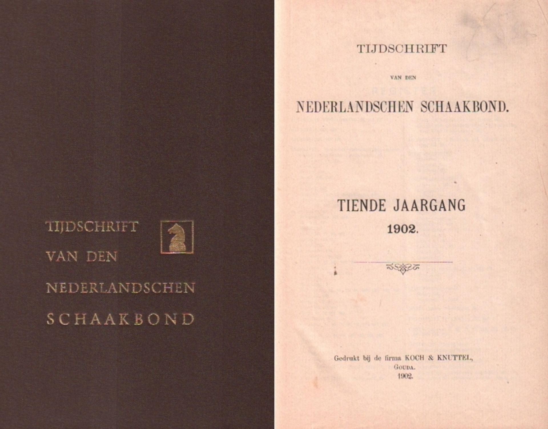 Tijdschrift van den Nederlandschen Schaakbond. Redactie van J. W. te Kolsté u. a. 10. Jahrgang 1902.