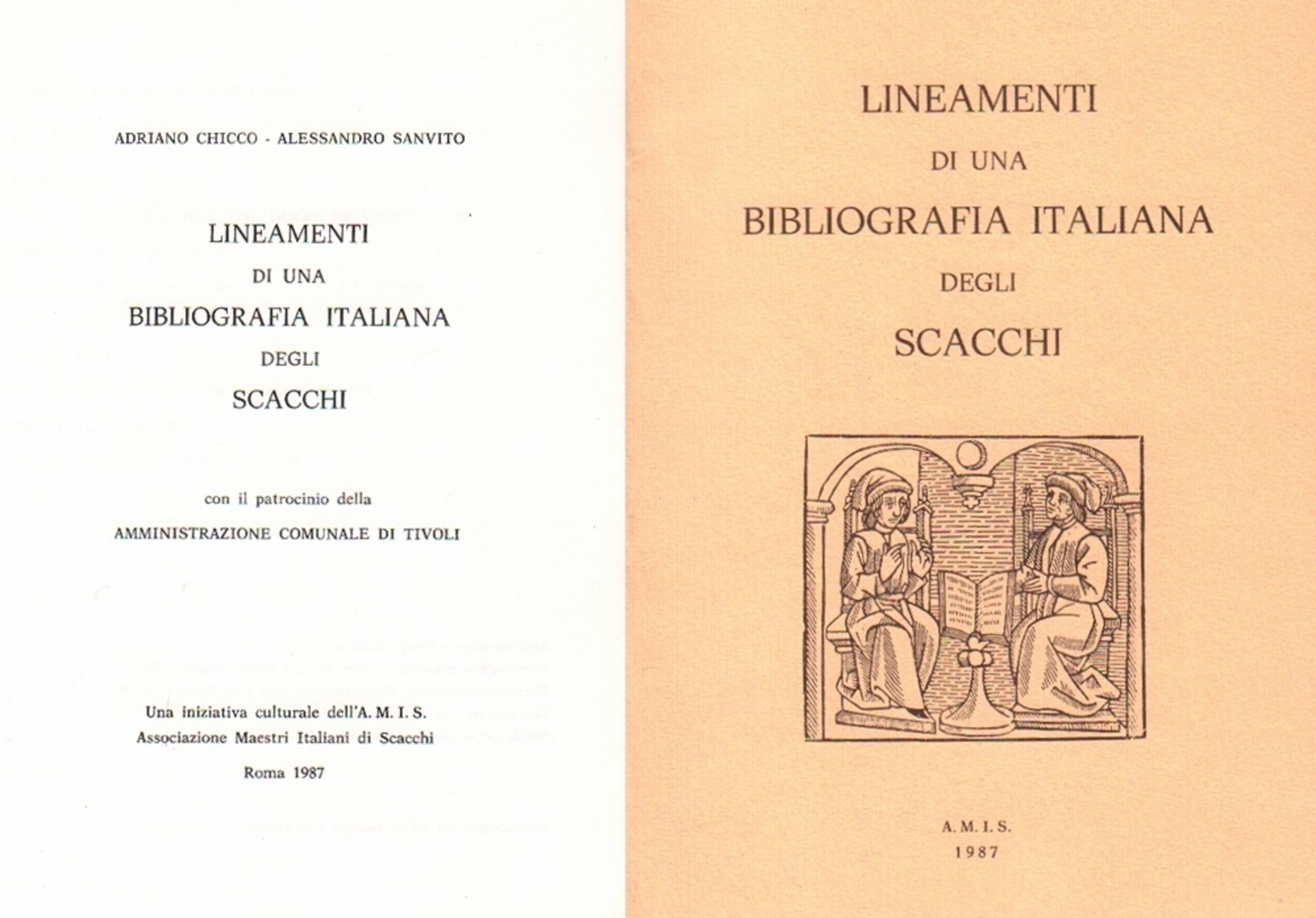 Chicco, Adriano und Alessandro Sanvito. Lineamenti di una Bibliografia Italiana degli Scacchi ...