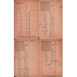 Sämisch, Friedrich. Handschriftliches Spielerprotokoll von Sämisch der Partie Nr. VII Friedrich