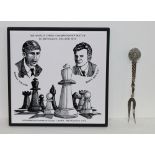 Fischer - Spasski. Fliese zur Erinnerung an die Weltmeisterschaft 1972 "The World Chess Championship