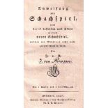 (Ranson, Jos. v.) Anweisung zum Schachspiel, nebst Critik desselben und Ideen zu einem neuen