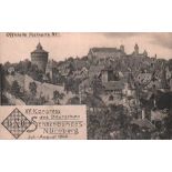 Postkarte. Nürnberg 1906. Schwarzweiße postalisch nicht gelaufene Postkarte zum XV. Kongress des