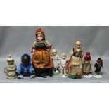 Kinderspielzeug. Puppen. Sammlung von 14 unterschiedlichen kleinen Puppen. Aus der Produktion der