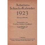 Arbeiter - Schachkalender 1923, 3. Jahrgang. (Kongreßbuch). Herausgegeben vom Deutschen Arbeiter -