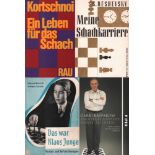 Schachmeister und Partiensammlungen. Konvolut mit 55 Büchern und Kleinschriften in deutscher