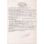 Petrosjan, Tigran. Handschriftliche Notation der Partie Quinteros – Planinc beim Turnier in