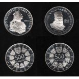 Münzen. Österreich. Silbermünze. 500 Schilling. 200. Todestag von Maria Theresia. 1980. Vorderseite: