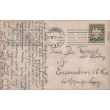 Postkarte. Nürnberg 1909. Schwarzweiße, postalisch gelaufene Postkarte zum II. Bayerischen