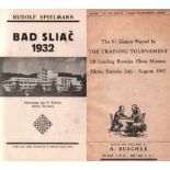 Bad Sliac 1932. Spielmann, R. Bad Sliac 1932. Sammlung der 91 Partien dieses Turniers. Wiener Schach
